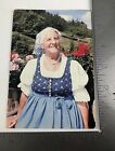 Vintage Postcard Posted 1988 Maria Von Trapp Surrounded by Flowers Vermont