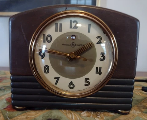 Art Deco THE THRILL GE Telechron 3H162 Table Desk Mantle Clock REFURBISHED Cover