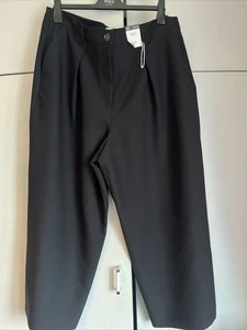 Women’s Marks And Spencer’s Black Trousers Size 20 Barrel Leg BNWT - Picture 1 of 8