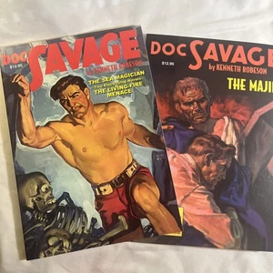 New DOC SAVAGE #8 and #9 By Kenneth Robeson (2007)Nostalgia Ventures PULP - Picture 1 of 8