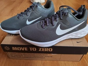 NIKE REVOLUTION 6 IRON GRAY/WHITE/SMOKE GRAY SIZE 7 BRAND NEW NEVER USE - Picture 1 of 6