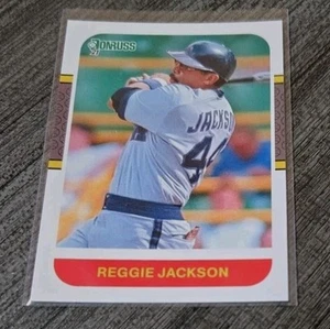 2021 Panini Donruss Retro 1987 REGGIE JACKSON Base #233 California Angels - Foto 1 di 2
