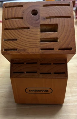 Bloque de cuchillos Farberware 20 ranuras solamente Foto 1 de 4