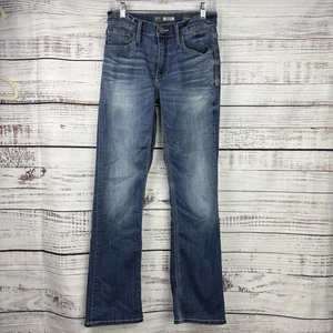 BKE Jake Bootleg Buckle Jeans Mens 29R Distressed Whiskering Stretch Embroidered - Picture 1 of 12