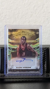 Baloncesto Topps Inception 2025 Allen Iverson Memory Lane marcas autógrafo... - Imagen 1 de 2