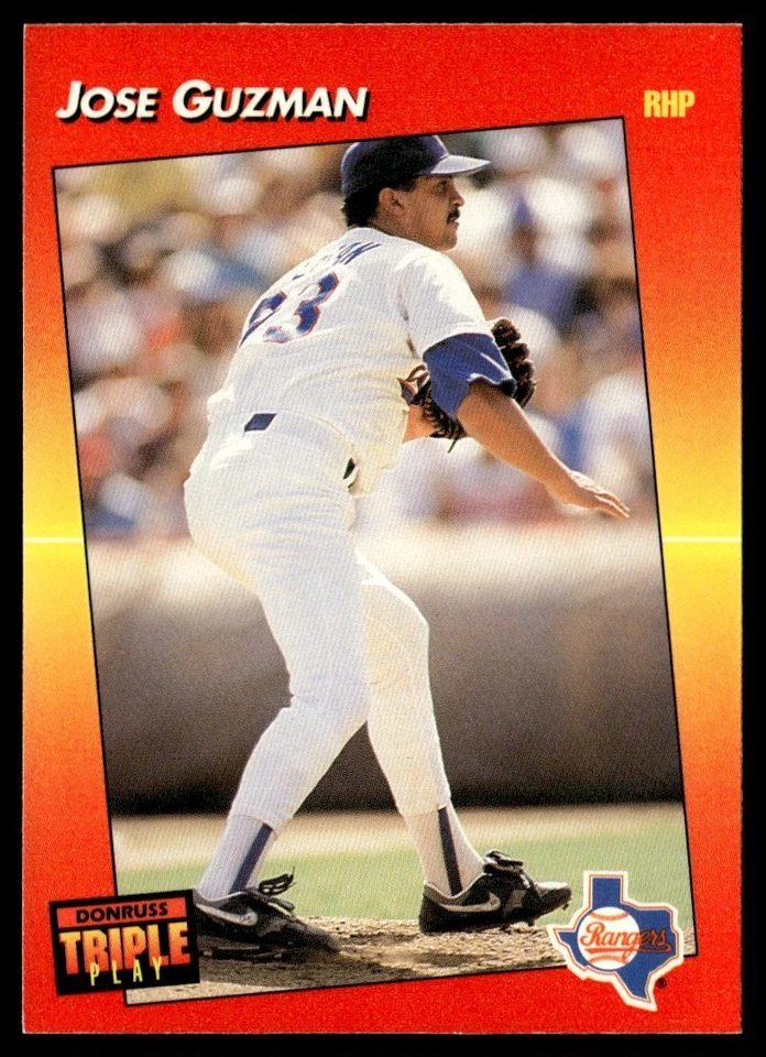 1992 Triple Play Jose Guzman Texas Rangers #215 - Image 1 of 2
