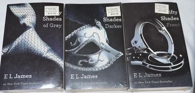 Fifty 50 Shades of Grey Trilogy Book Set Series By E L James, Paperback - Image 1 of 2