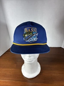 B.A.S.S. Bass Anglers Sportsman Society Snapback Rope Hat - Picture 1 of 11