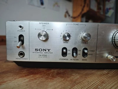 SONY TA-1700 RARO AMPLIFICATORE INTEGRATO - Made in Japan 1975 - Immagine 1 di 4