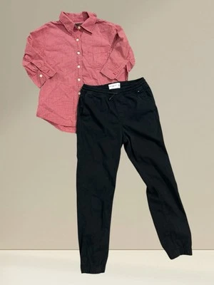 Abercrombie Niños Conjunto Jogger Pantalones Abotonados Niños Talla 10 Foto 1 de 3
