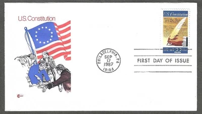 2360 Cover Craft  FDC - 200th Ann. of the Signing of the U.S Constitution - Image 1 of 2