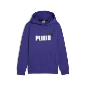PUMA Essential 2  Logo Hoodie Youth Boys Blue Casual Outerwear 58698705 - Picture 1 of 2
