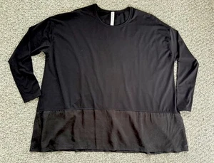 lululemon black long sleeve top 10 Bottom Band NWOT - Picture 1 of 5