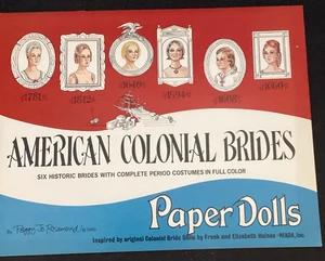 American Colonial Brides • Paper Dolls • Uncut Unpunched • Peggy Rosamond • 1980 - Picture 1 of 4