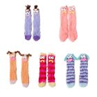 Women Fuzzy Sock Cartoon Crew Socks Soft Slipper Socks Home Sleeping Socks