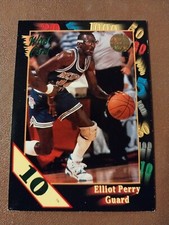 1991-92 ELLIOTT PERRY WILD CARD 10 STRIPE NBA #21 MEMPHIS TIGERS LA CLIPPERS