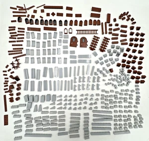Menge Lego Kingdoms hellgraues Schloss/braunes Fort Stck. & Stücke - Bild 1 von 7