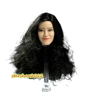 Cabeza de PVC tallada cabeza femenina hágalo usted mismo 1/6 esculpida para cuerpo de figura de acción de 12" - Imagen 1 de 8