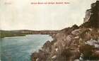 Postcard Saline River & Bridge, Russell, Kansas - circa 1912
