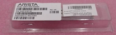 NEW Arista 100Gbps MMF 100m QSFP Transceiver Module QSFP-100G-SWDM4 XVR-10167-20 - Image 1 of 4