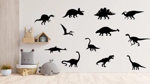 Set of 24 Mixed Dinosaur Vinyl Wall Stickers Childrens Nursery|Room - Picture 1 of 2