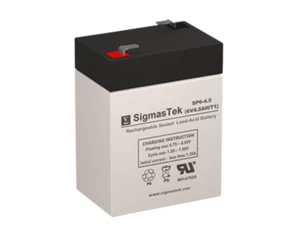 Toyo Battery 3FM4, 6V 4.5Ah F1 SLA Battery Replacement by SigmasTek SP6-4.5 (T1) - Picture 1 of 7