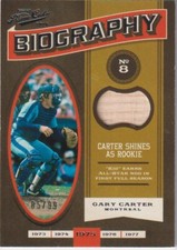 2016 Panini Prime Cuts Biography Gary Carter Bat Relic /99 #BIO-GC Montreal