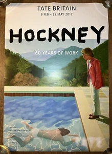 Rare David Hockney Portraits Of An Artist Original Exhibition Poster Tate Modern - Picture 1 of 14