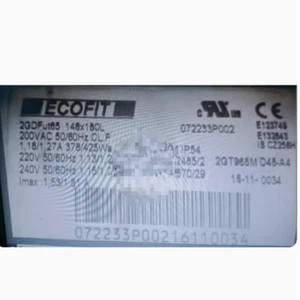 ECOFIT New and Original Inverter Fan2GDFUT65 146*180L 200V 1.18/1.27A378/425W - Picture 1 of 1
