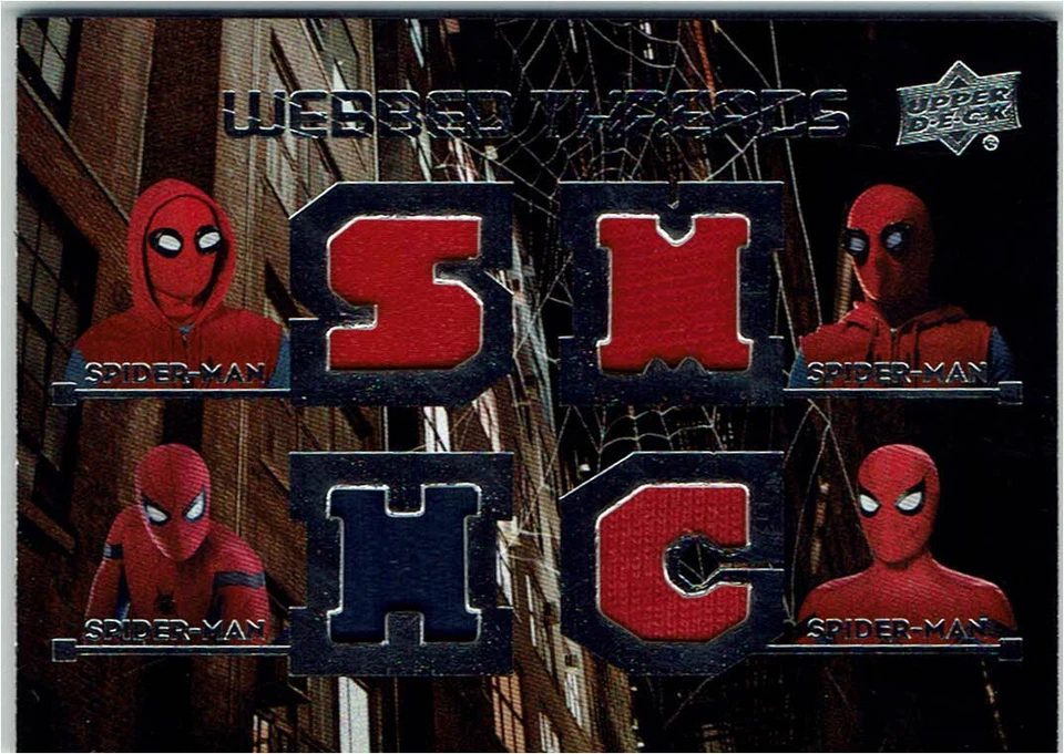 Spider-Man Homecoming 2017 Webbed Threads Quad Costume Relic Memorabilia WTQ4 - Image 1 of 1