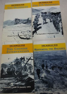 SET OF 4 US UNITED STATES KOREAN WAR COMMEMERATIVE ILLUSTRATED BOOKS T31-12 - Imagen 1 de 11