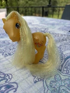 MLP G3 2002 My Little Pony  Butterscotch Figure Tinsle hair Retro Childhood Toy - Picture 1 of 6