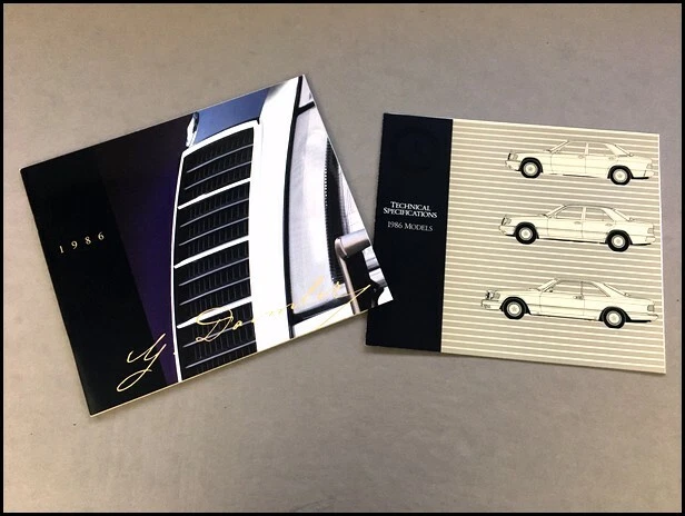 1986 Mercedes Benz Brochure Catalog  190E 2.3-16 300D 420SEL 560SEL 560SL 560SEC - Image 1 of 4