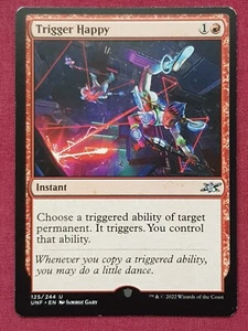 Magic The Gathering UNFINITY TRIGGER HAPPY red card MTG - Picture 1 of 2