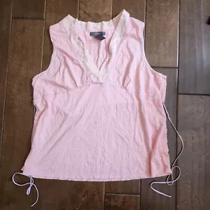 Camicia senza maniche Liz Claiborne donna junior collo a V - taglia L (14-16) - Foto 1 di 12