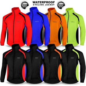 Cycling Rain Jacket Waterproof Windproof Sports Cycle Cycling Raincoat Jackets - Picture 1 of 8