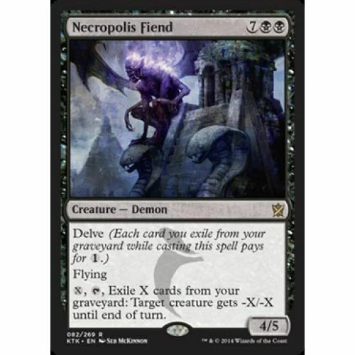 1x Necropolis Fiend - NM - Khans of Tarkir - SPARROW MAGIC -  mtg - R - Image 1 of 1