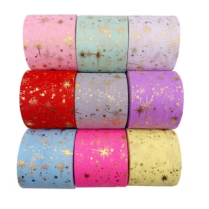 25 Yards Sheer Mesh Lace Tape Ribbon Edging Trimmings DIY Hair Bow Accessories - Picture 1 of 22