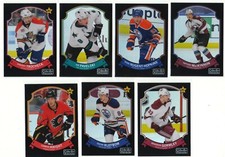 14/15 O-Pee-Chee Platinum Retro Rainbow Black #73 Corban Knight Flames 10/100