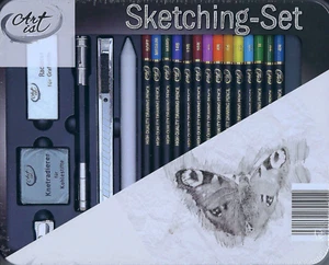 Sketching-Set von Artist in der Blechdose – Neu & OVP 21 Teile Neu & OVP - Bild 1 von 1