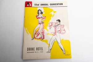 VTG 1959 Alpha Omega Dental Fraternity Convention Booklet Drake Hotel Chicago - Picture 1 of 10