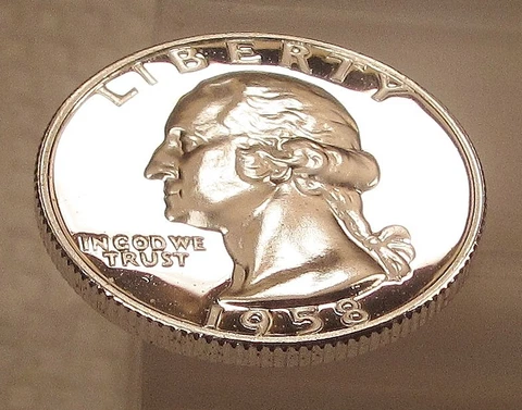1958 Gem  Proof CAMEO Quarter 90% SILVER  Blazing Mirrored Surfaces #713 ~ 6 Cover