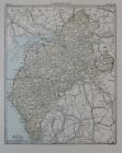 Original 1888 Shire Map Cumberland England Carlisle Penrith Caledonian Railway