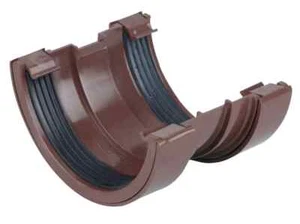 Wavin 0T009 OSMA Half Round Floating Union Joint 114mm brown - Picture 1 of 1
