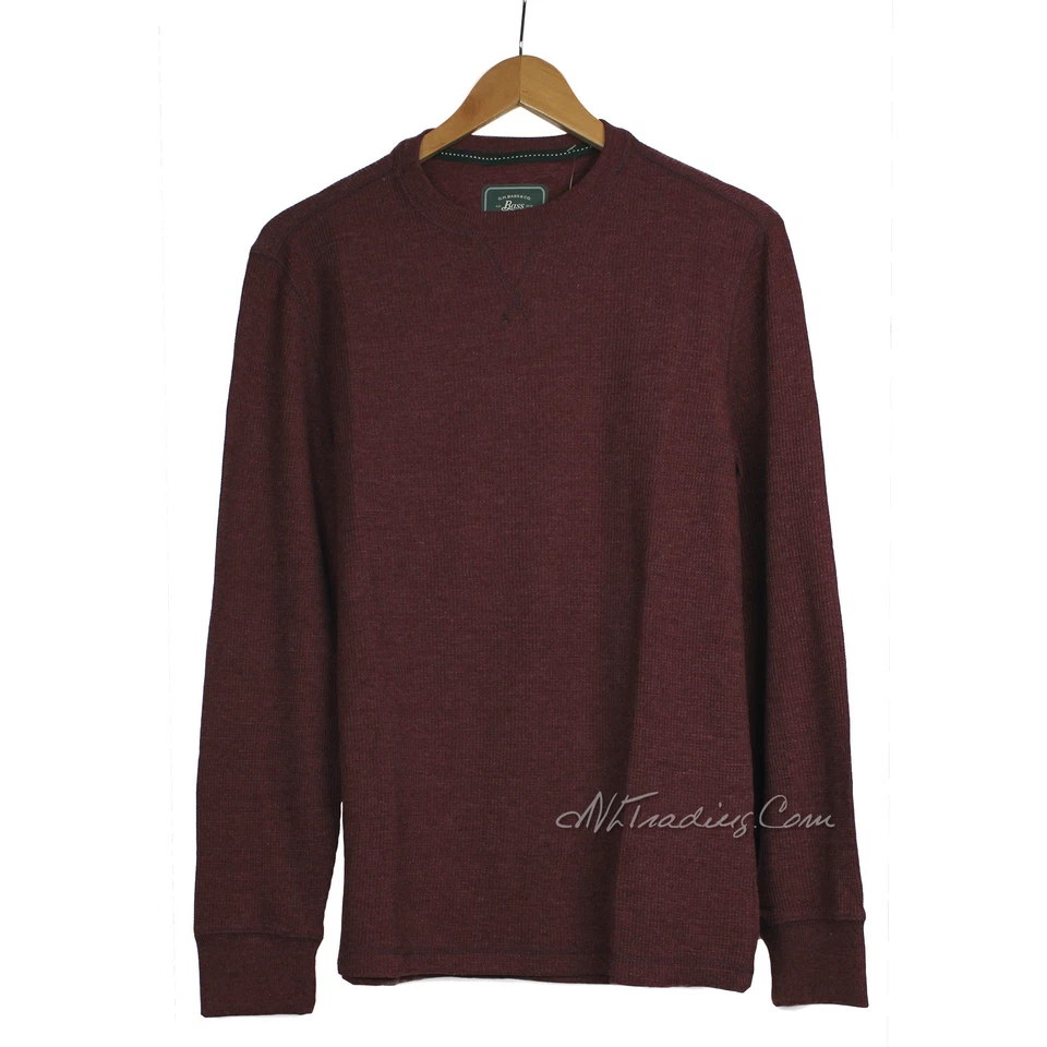 NWT G.H. Bass & Co. Solid Waffle-Knit Solid Men Crew Neck Thermal Shirt MSRP $50 - Image 1 of 1