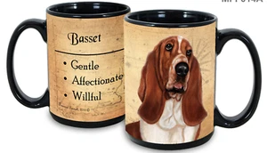 Red and White Basset Hound Faithful Friends Mug - Picture 1 of 2
