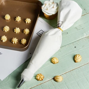 Piping  Bag Cotton Canvas 6-60 Reusable Thickened Professional Cream Bag - Picture 1 of 16