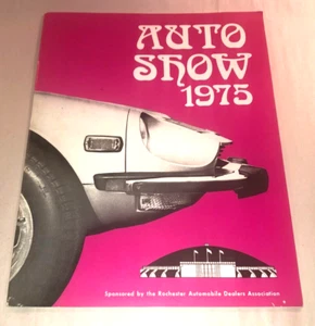 Rochester Automobile Dealer's Association 1975 edición de 36 páginas revista exposición de autos - Imagen 1 de 1