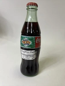BOTELLA DE COCA COLA COKE 2001 SUPER BOWL XXXV TAMPA FLORIDA 8 OZ - Imagen 1 de 6