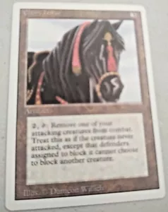 MTG Ebony Horse Revised Edition Regular Rare New Old Stock See Description - Picture 1 of 2